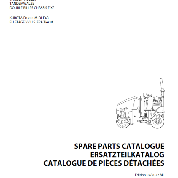 ARX 23.1-2 & ARX 23.1-2C St V Spare HEAVY COMPACTOR Parts Catalog