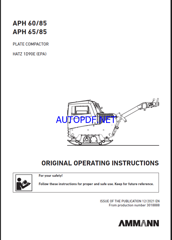 APH 65-85 LIGHT COMPACTION Operating Manual