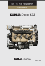 Kohler KDI 1903TCR, KDI 2504TCR Workshop Manual (TP6916)