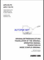 APH 85-95 LIGHT COMPACTION Operating Manual