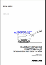 APH 85-95 Spare LIGHT COMPACTION Parts Catalog
