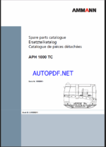 APH 1000 TC Spare LIGHT COMPACTION Parts Catalog