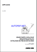 APR 25-40 & APR 25-50 Spare LIGHT COMPACTION Parts Catalog