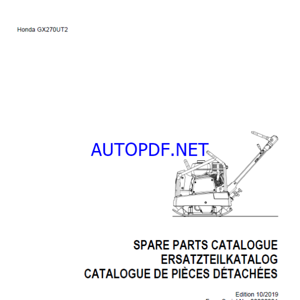 APR 30-50 & APR 30-60 Spare LIGHT COMPACTION Parts Catalog