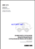 ARR 1575 St V Spare LIGHT COMPACTION Parts Catalog