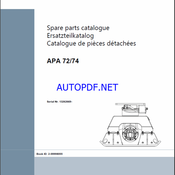 APA 72-74 Spare LIGHT COMPACTION Parts Catalog