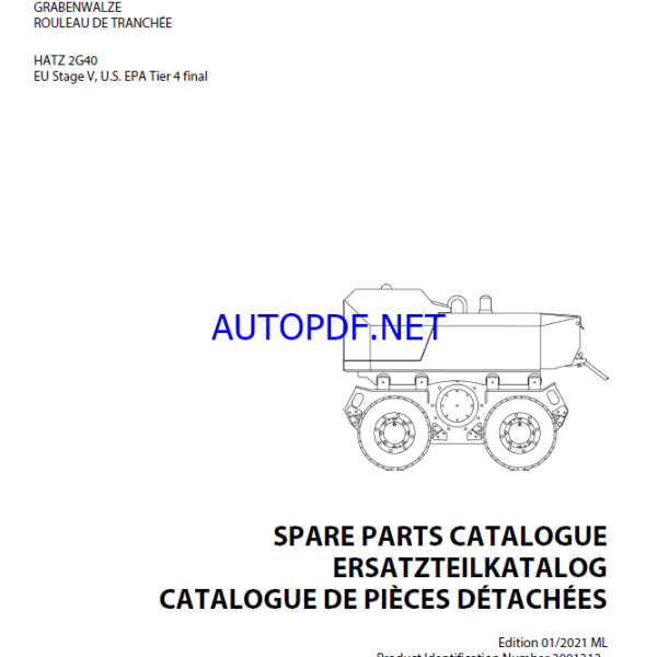 ARR 1585 St V Spare LIGHT COMPACTION Parts Catalog