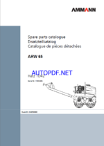 ARW 65 Spare LIGHT COMPACTION Parts Catalog