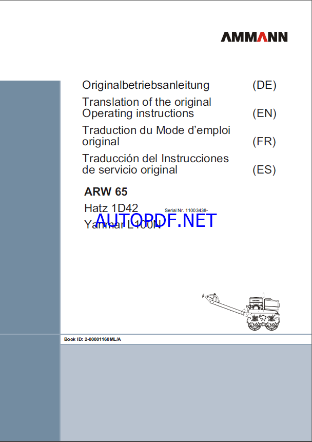 ARW 65 LIGHT COMPACTION Operating Manual