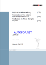 ATR 30 LIGHT COMPACTION Operating Manual