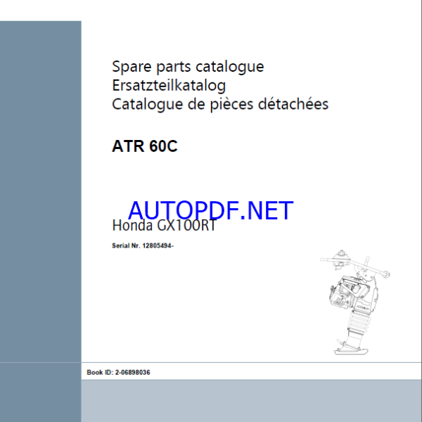 ATR 60 Classic Spare LIGHT COMPACTION Parts Catalog