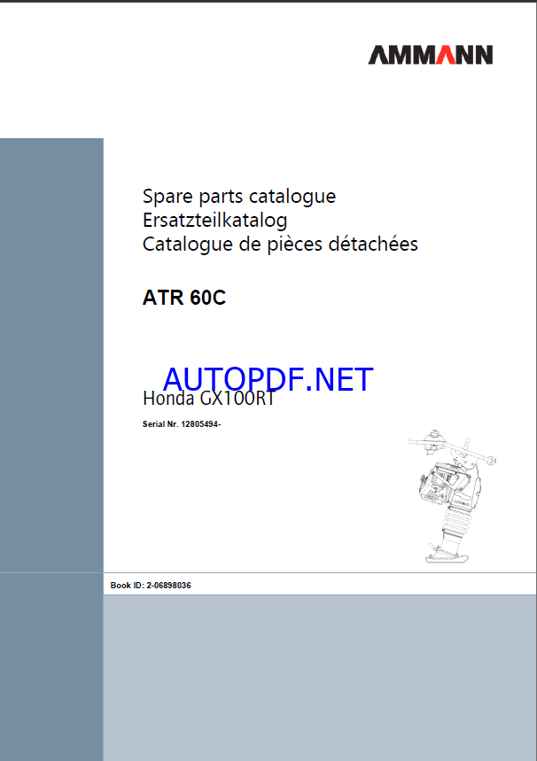 ATR 60 Classic Spare LIGHT COMPACTION Parts Catalog