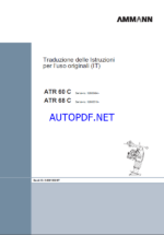 ATR 68 Classic LIGHT COMPACTION Operating Manual