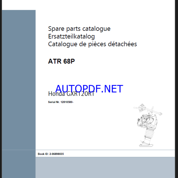 ATR 68 Premium Spare LIGHT COMPACTION Parts Catalog