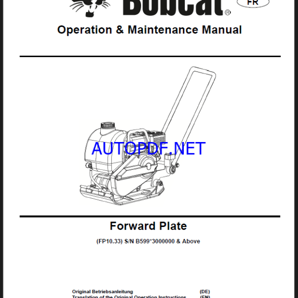 FP10 LIGHT COMPACTION Operating Manual
