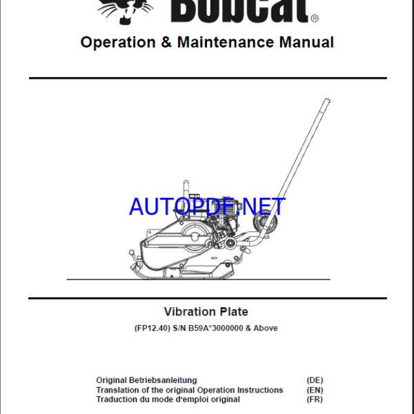 FP12 LIGHT COMPACTION Operating Manual