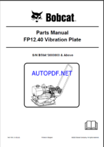 FP12 Spare LIGHT COMPACTION Parts Catalog