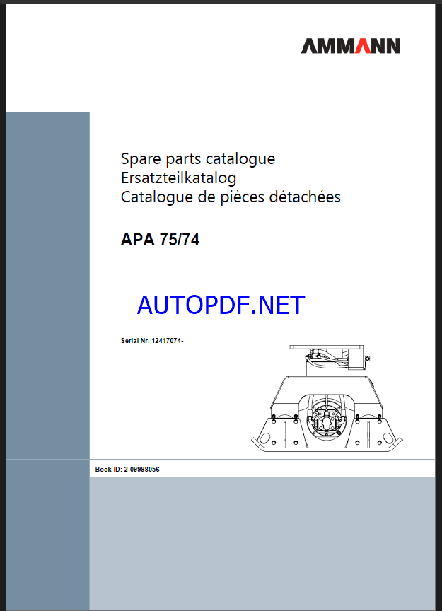 APA 75-74 Spare Parts Catalog