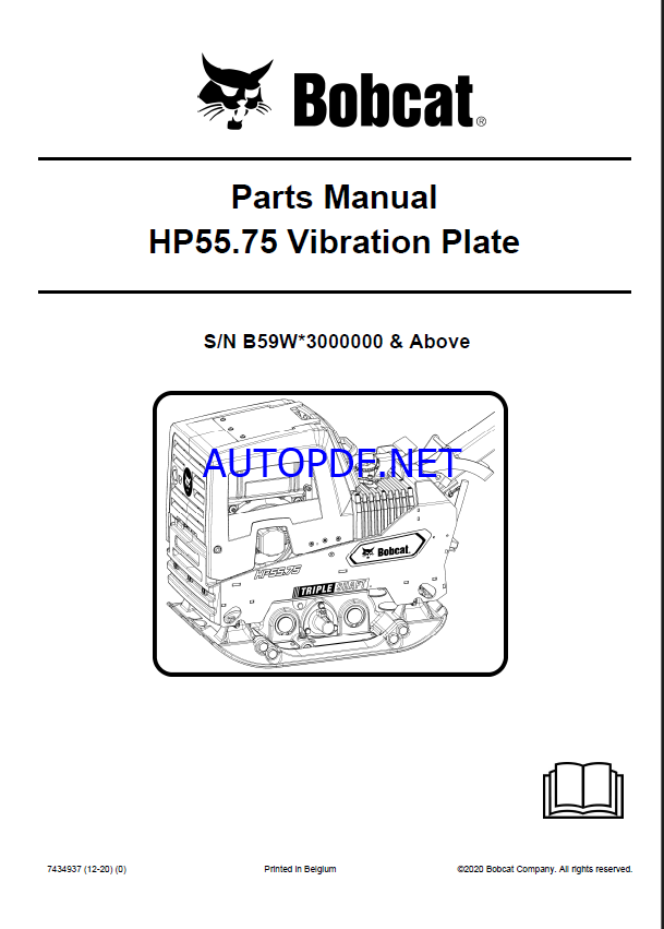 HP55 Spare LIGHT COMPACTION Parts Catalog