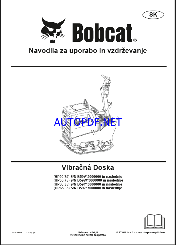 HP60 LIGHT COMPACTION Operating Manual