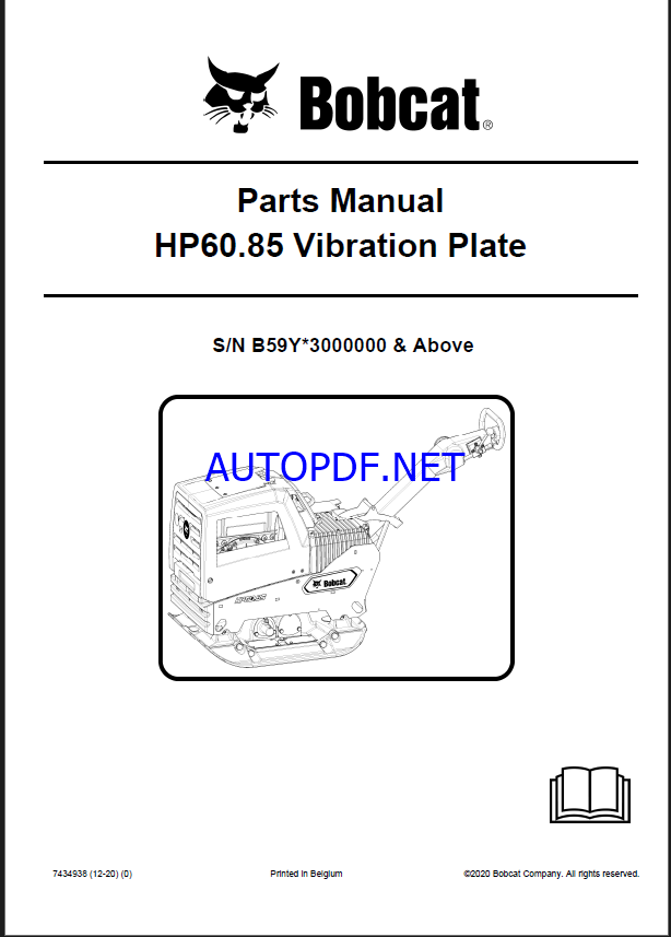 HP60 Spare LIGHT COMPACTION Parts Catalog