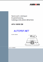 APA 100-88 2M Spare LIGHT COMPACTION Parts Catalog