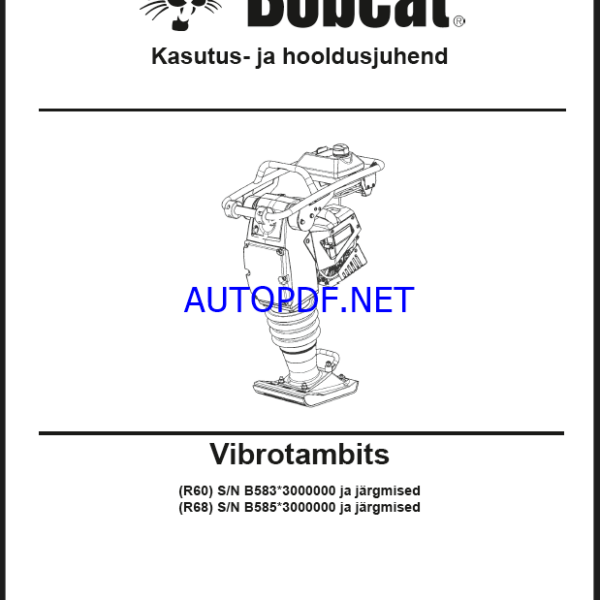 R68 LIGHT COMPACTION Operating Manual
