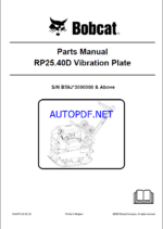 RP25 Spare LIGHT COMPACTION Parts Catalog
