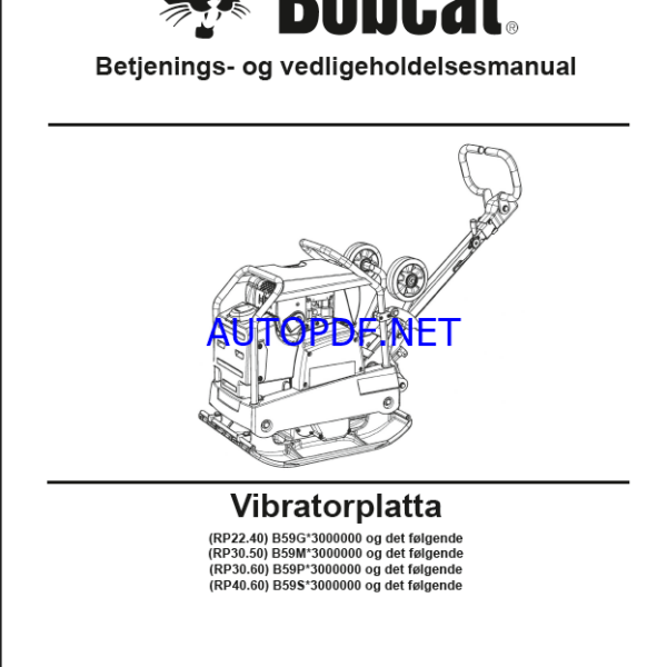 RP40 LIGHT COMPACTION Operating Manual