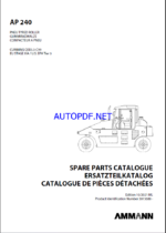 AP 240 T3 Spare HEAVY COMPACTOR Parts Catalog
