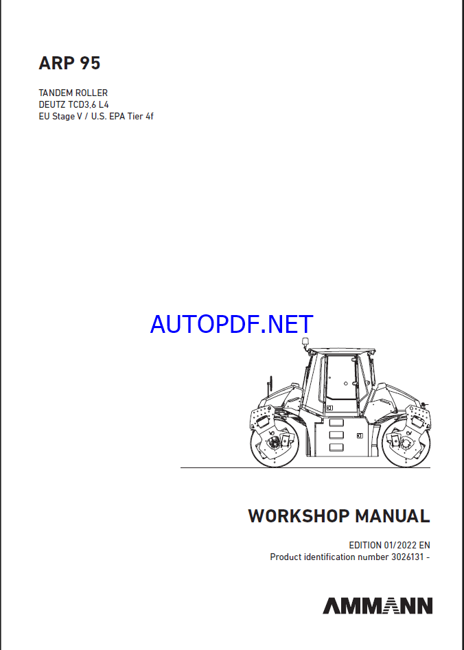 ARP 95 & ARP 95C St V WSM HEAVY COMPACTOR Workshop Manual