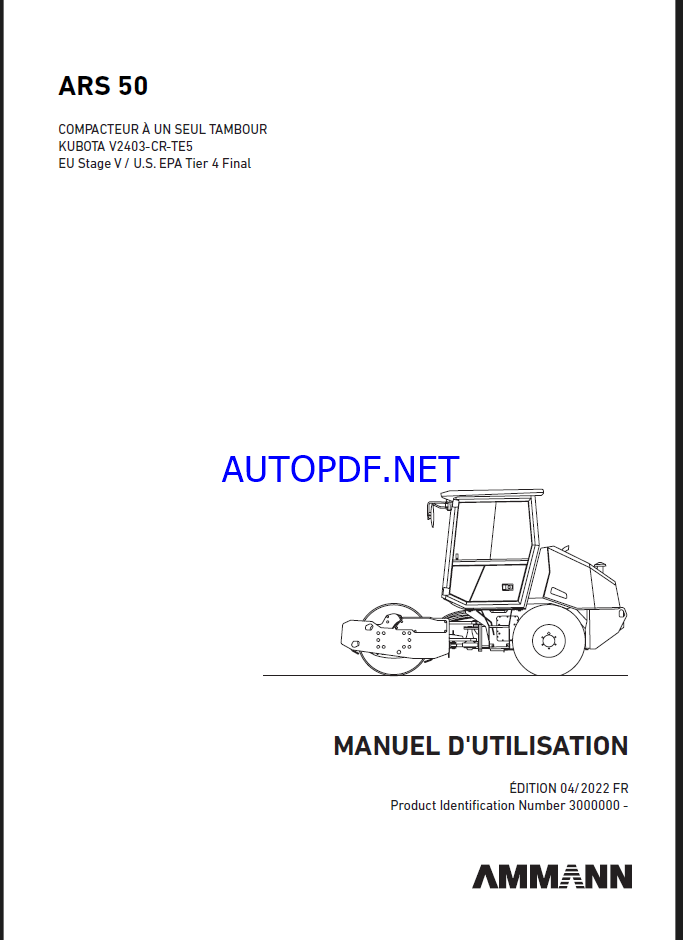 ARS 50 St V HEAVY COMPACTOR Operating Manual