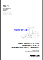 ARS 70 St V Spare HEAVY COMPACTOR Parts Catalog
