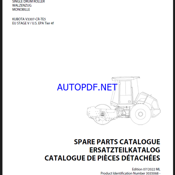 ARS 70 St V Spare HEAVY COMPACTOR Parts Catalog