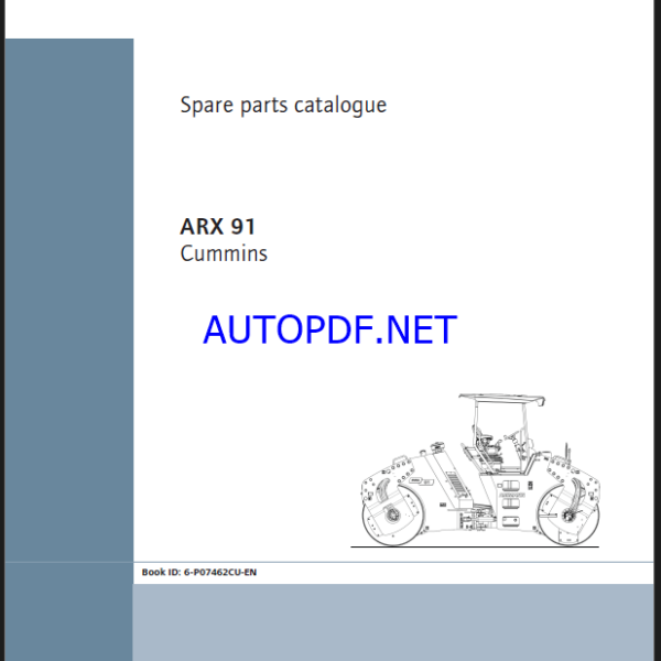 ARX 91 BS3 (Cummins) Spare HEAVY COMPACTOR Parts Catalog