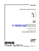 Kohler KEP Automatic Transfer Switches Service Manual (tp6922)