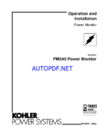 Kohler PM340 Operation and Installation Manual (tp5875)