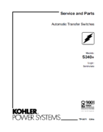 Kohler S340+ Automatic Transfer Switches Service and Parts Manual (tp5671)