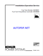 Kohler GM26891, GM26890 Installation, Operation, Service Manual (tp6537)