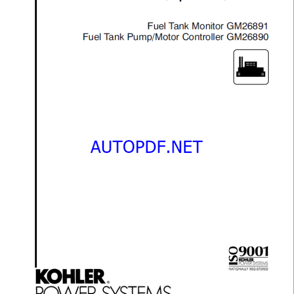 Kohler GM26891, GM26890 Installation, Operation, Service Manual (tp6537)