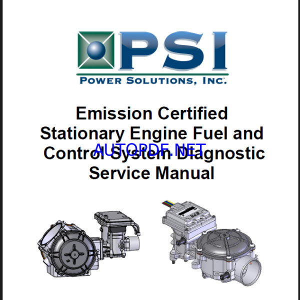 PSI Emission Certified Stationary Engine Fuel and Control System Diagnostic Service Manual (tp6724)