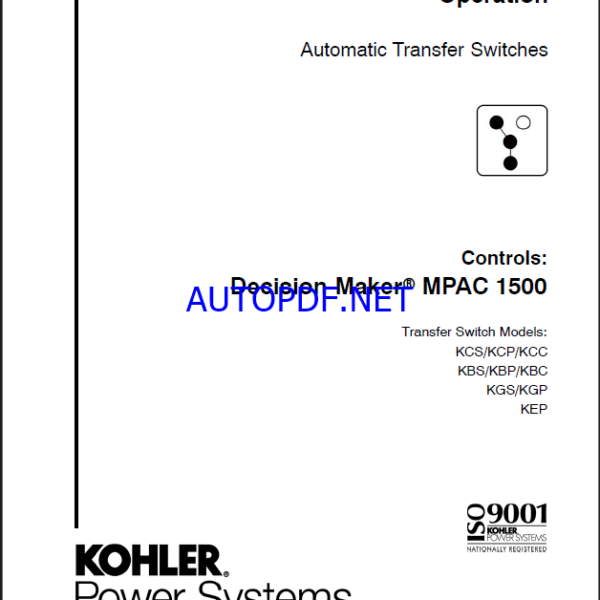 Kohler MPAC 1500 Decision-Maker