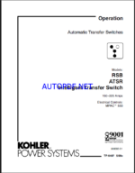 Kohler RSB ATSR Intelligent Transfer Switch Operation Manual (tp6487)