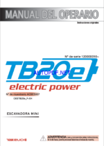Takeuchi OPERATORS MANUAL TB20E AC9ES007 SN 120000010-(SPANISH)