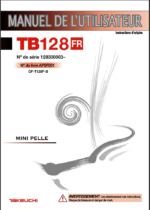 Takeuchi OPERATORS MANUAL TB128FR AF5F001 (FRENCH)