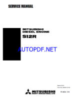 Mitsubishi S12R Diesel Engine Service Manual (tp6854)