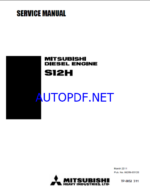 Mitsubishi S12H Diesel Engine Service Manual (tp6852)