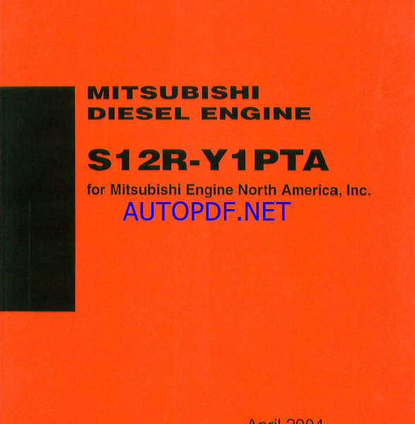 Mitsubishi S12R-Y1PTA Diesel Engine Service Manual (TP6526)
