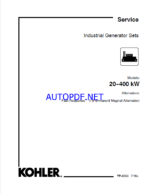 Kohler 20-400 kW Industrial Generator Sets Service Manual (tp6353)