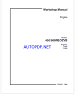 Kohler 450, 500REOZVB Engine Workshop Manual (tp6351)